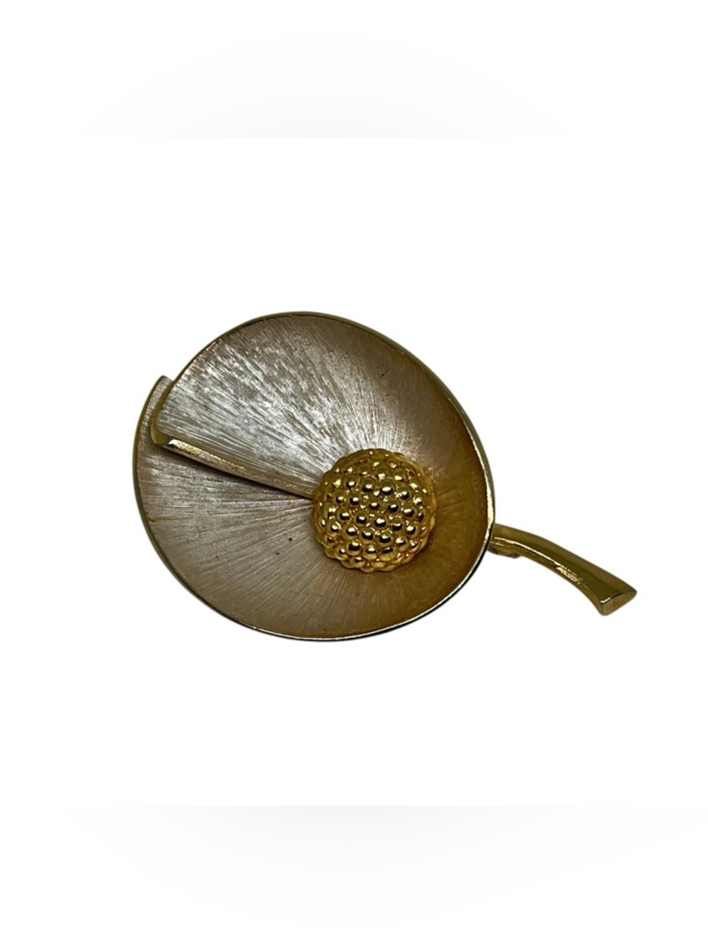 Vintage Gold Tone Leaf Brooch